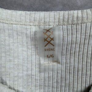 Rhone Womens L/G Ribbed Button-Up Cardigan Sweater Made In Thailand Soft Blend F